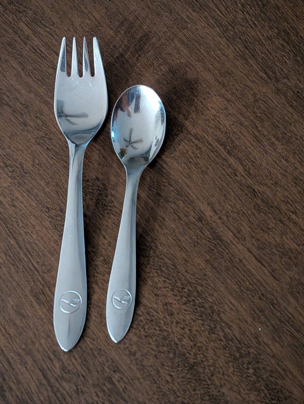 Vintage Lufthansa German Airlines Flatware – Fork & Spoon – Solingen Germany